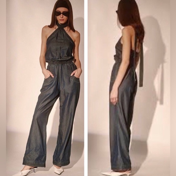 Style Mafia Denim Jumpsuit. New with tags - Picture 3 of 5